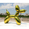 Outdoor Large Stainless Steel Balloon Dog Statue